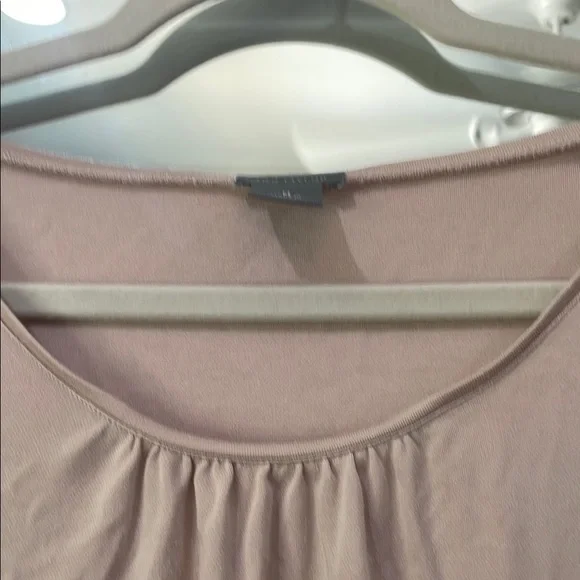 Ann Taylor Silk blend Soft Pink Short Sleeve Top - Picture 4 of 6